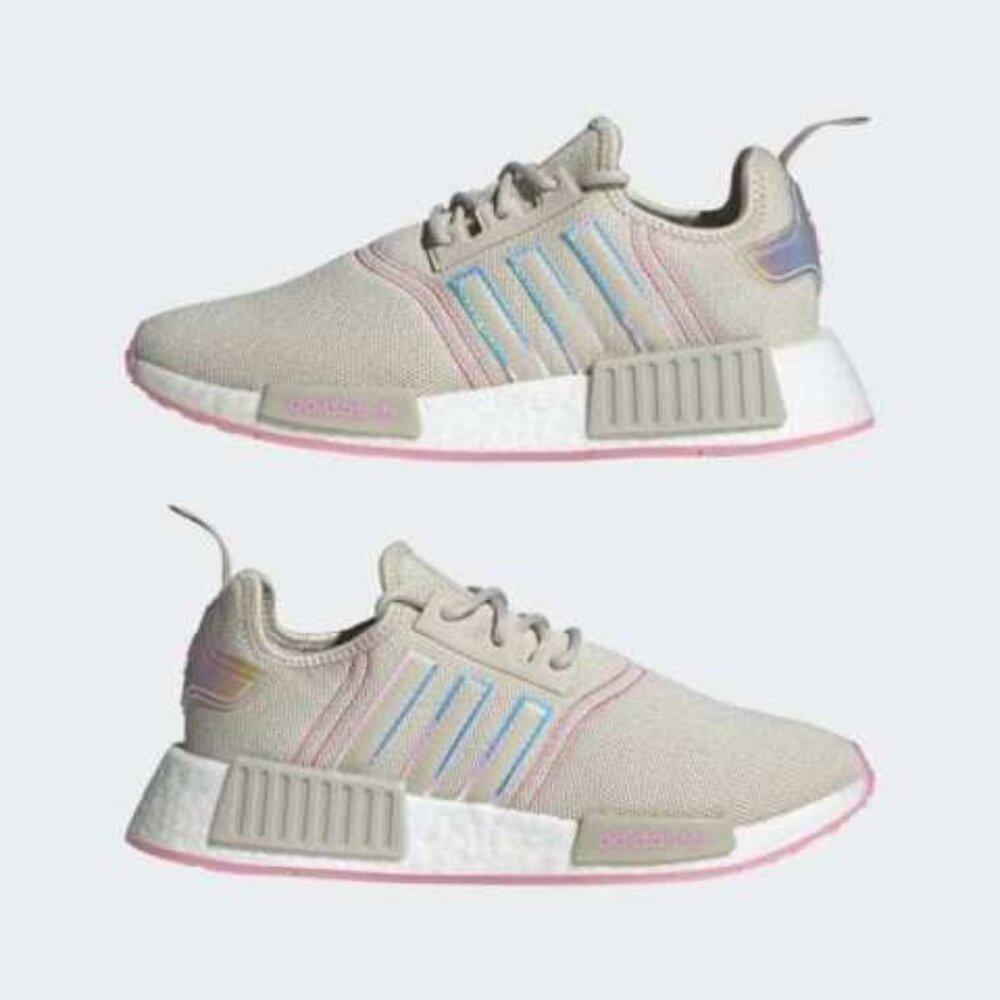 Adidas NMD_R1 Low Womens Athletic Shoes Gray GW9473 NEW Multi Sz - Picture 8 of 10